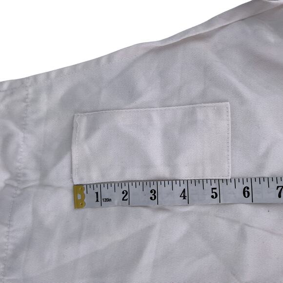 Best Value Textiles All Purpose Kitchen Bib Apron Pen or Tool Pocket Solid White - Picture 9 of 11